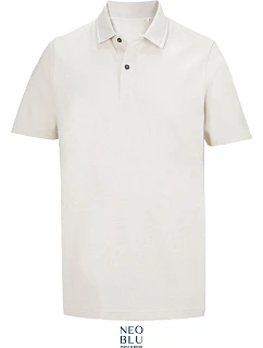 NEOBLU Orel Unisex piqué polo z hrubej bavlny 24.4337 zaprášená béžová