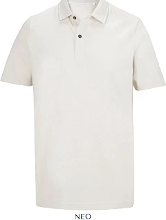 Unisex piqué polo z těžké bavlny dusty beige model 22442385 - NEOBLU