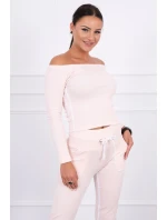 Sada s dvojitými pruhy pudrově růžové barvy Sada s dvojitými pruhy pudrově růžové barvy