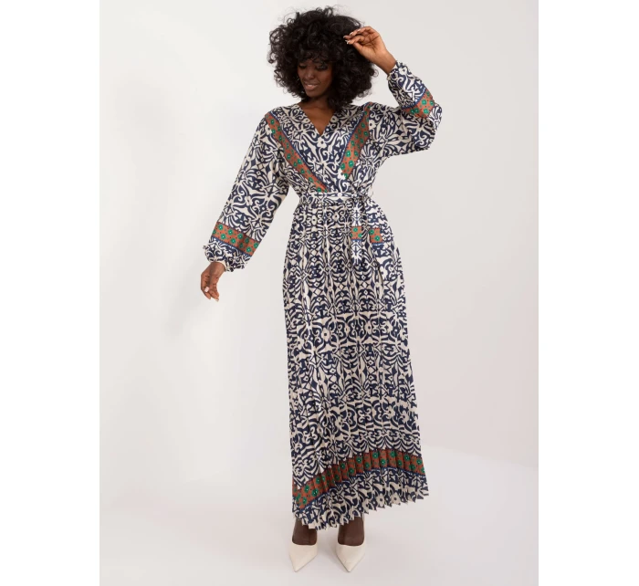 Sukienka DHJ SK model 20105281 granatowy - FPrice Sukienka DHJ SK model 20105281 granatowy - FPrice