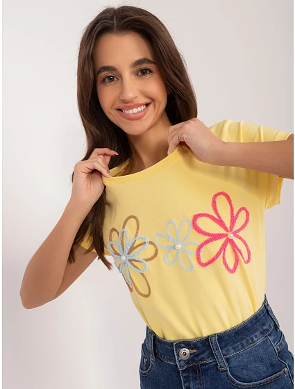 T shirt RV TS model 22293635 żółty - FPrice T shirt RV TS model 22293635 żółty - FPrice