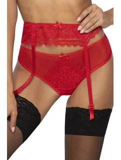 Dámský podvazkový pás Estelle model 20794886 Červená - Mat