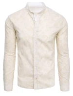 Pánská béžová košile Dstreet model 21966605 - FashionStreet Pánská béžová košile Dstreet model 21966605 - FashionStreet