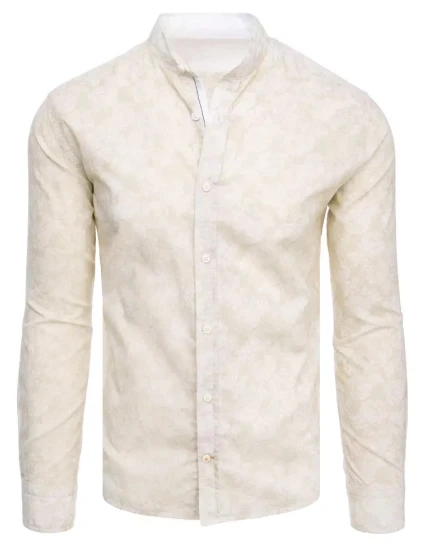 Pánská béžová košile Dstreet model 21966605 - FashionStreet Pánská béžová košile Dstreet model 21966605 - FashionStreet