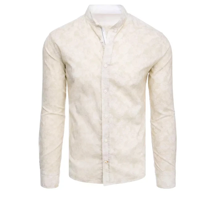 Pánská béžová košile Dstreet model 21966605 - FashionStreet Pánská béžová košile Dstreet model 21966605 - FashionStreet