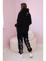 Bavlnená súprava s čiernou potlačou