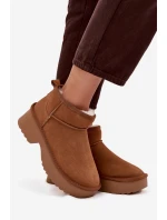 Sněhule z přírodního s podšívkou Camel model 21714776 - Boto Sněhule z přírodního s podšívkou Camel model 21714776 - Boto