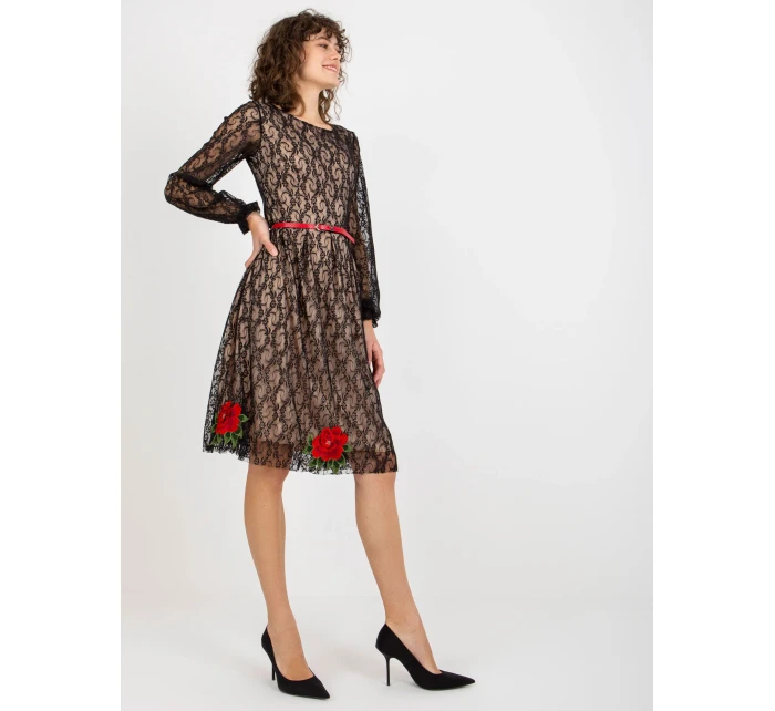 LK SK 507018 šaty.60P čierna