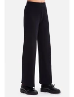 B300 Pletené nohavice - čierne