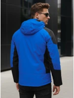 Pánská zimní bunda s kapucí modrá Dstreet model 21995645 - FashionStreet