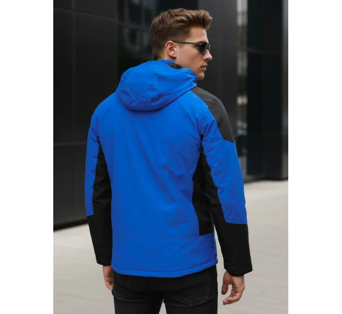 Pánská zimní bunda s kapucí modrá Dstreet model 21995645 - FashionStreet