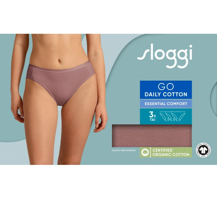sloggi GO Daily Cotton Tai 3P - BROWN - SLOGGI BROWN - SLOGGI sloggi GO Daily Cotton Tai 3P - BROWN - SLOGGI BROWN - SLOGGI