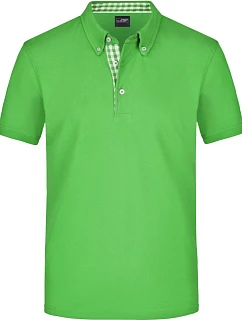 JN Pánské piqué polo 02.0 lime green/white model 22494479 - Daiber