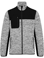 Pánská pracovní pletená fleecová bunda 20. light grey melange/black model 22448888 - WK Pánská pracovní pletená fleecová bunda 20. light grey melange/black model 22448888 - WK