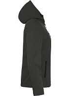 Padded Hooded Softshell Women Dámská zateplená softshellová bunda s kapucí model 22454959 dark grey - Clique