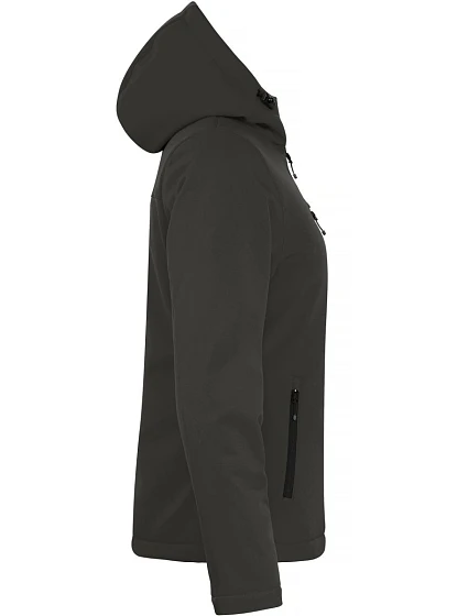 Padded Hooded Softshell Women Dámská zateplená softshellová bunda s kapucí model 22454959 dark grey - Clique