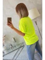 Blúzka s potlačou Magic yellow neon