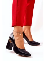 Kožené lodičky Lewski model 21571499 Černé - Boto Kožené lodičky Lewski model 21571499 Černé - Boto