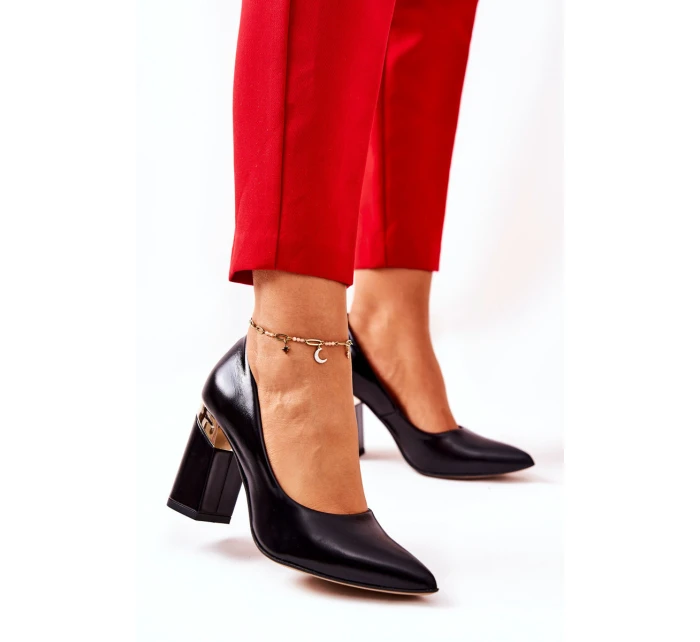 Kožené lodičky Lewski model 21571499 Černé - Boto Kožené lodičky Lewski model 21571499 Černé - Boto