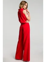 M382 Kombinéza s deleným chrbtom - červená