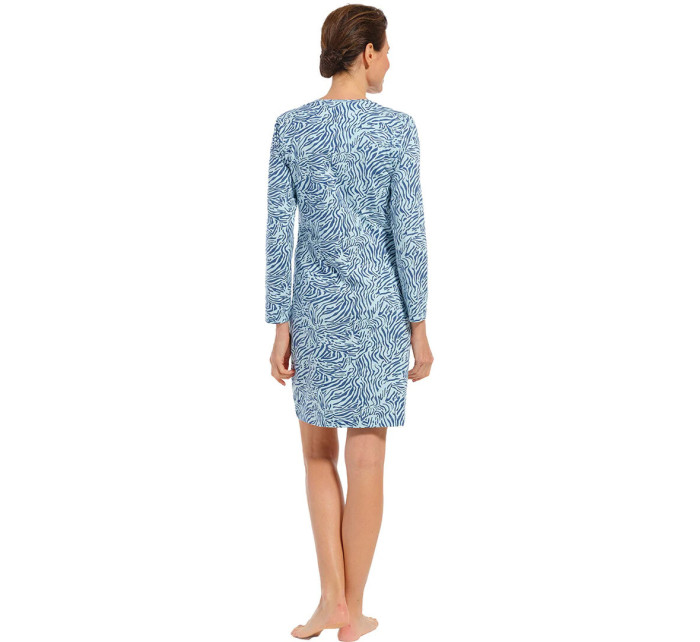 Dámska nočná košeľa 10232-160-2 modrá so vzorom - Pastunette