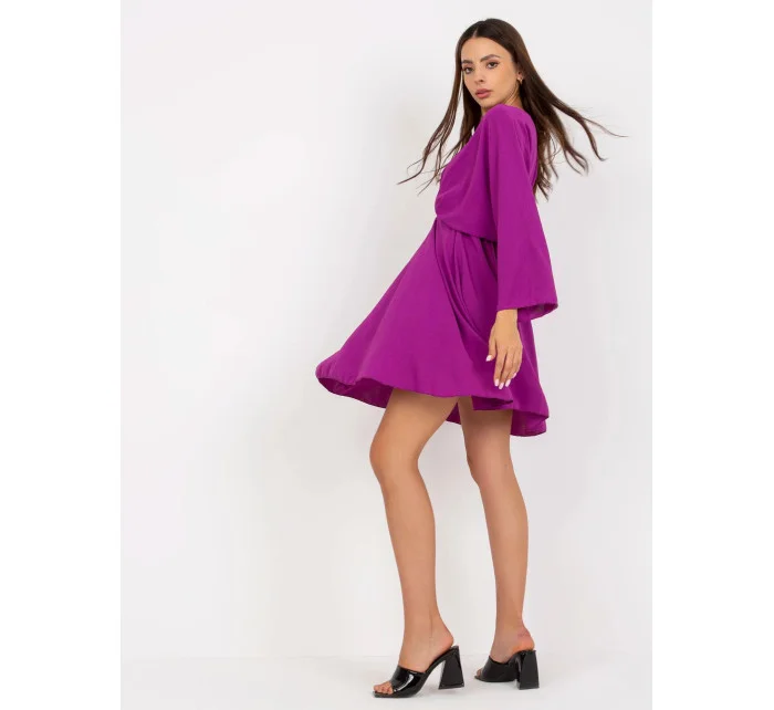 Tmavo fialové mini šaty 119818.19 - FPrice