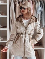 Dámská přechodná bunda parka béžová Dstreet model 21984344 - FashionStreet