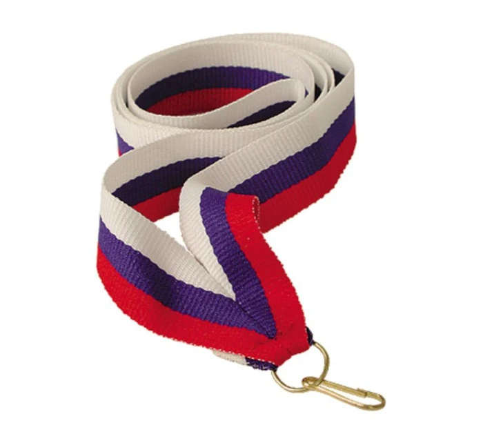 Stuha 22 mm - bielo-modro-červená Stuha 22 mm - bielo-modro-červená