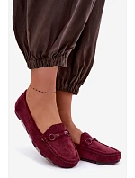 Dámské mokasíny Ploché Bordó Olisa Dámské mokasíny Ploché Bordó Olisa