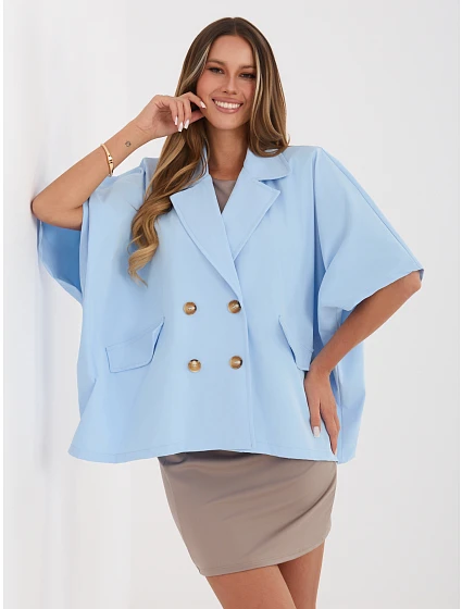 IT KR kabát FL10153KSM.91 svetlomodrý