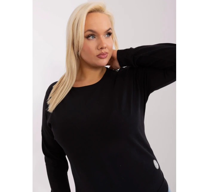 Blúzka RV BZ 9258.22 čierna farba Blúzka RV BZ 9258.22 čierna farba