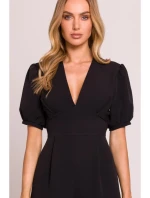 model 20970746 Kombinéza s puff rukávy černá - Moe