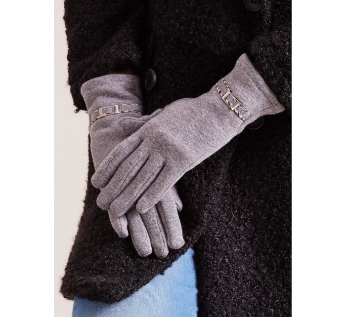 Dámske rukavice so sivou prackou