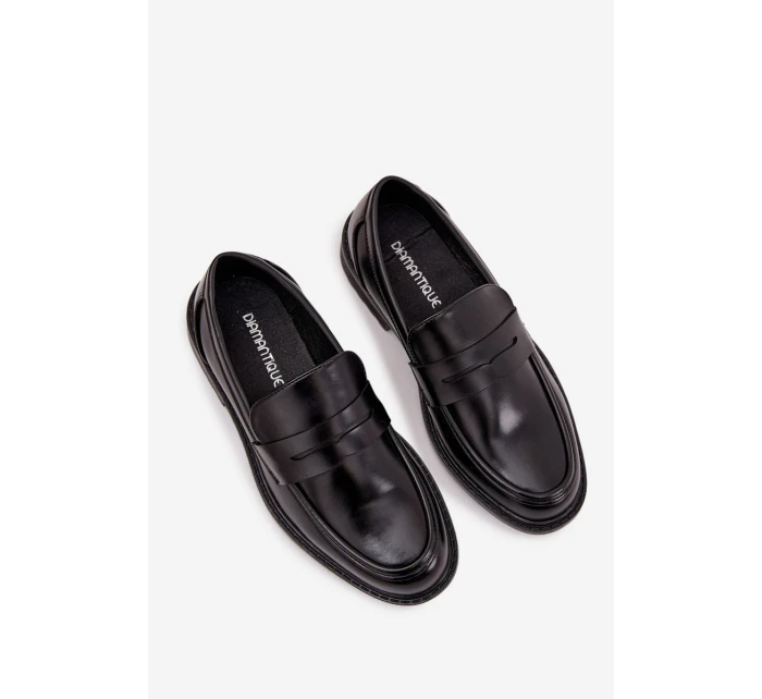 Pánske mokasíny z ekokože Darvell - čierne