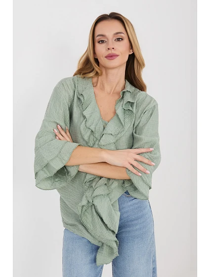 Košeľa s dlhým rukávom model 225521 Taliansko Moda