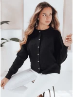 Dámsky sveter na zips SELINA čierny FashionStreet MY2512