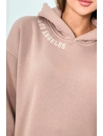 Izolovaná súprava s výšivkou Los Angeles tmavo béžová