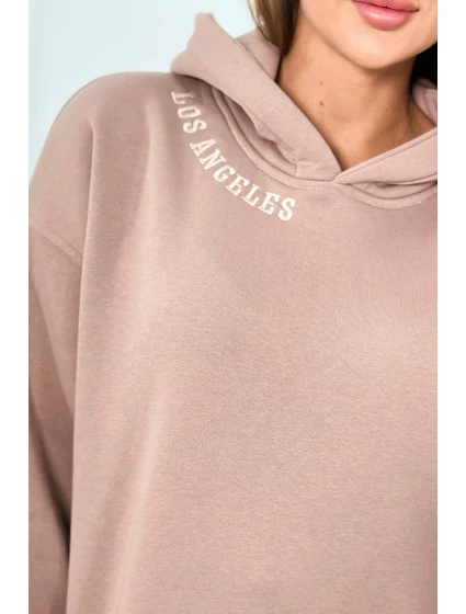 Izolovaná súprava s výšivkou Los Angeles tmavo béžová