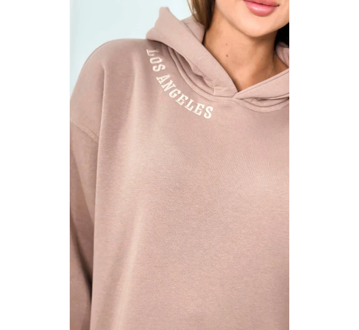 Izolovaná súprava s výšivkou Los Angeles tmavo béžová