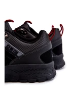 Męskie Niskie Buty Trekkingowe Memory Foam Big Star KK174126 Czarne