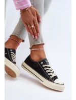 Nízké Dámské Tenisky Big Star model 21654809 Černé - Big Star Shoes Nízké Dámské Tenisky Big Star model 21654809 Černé - Big Star Shoes