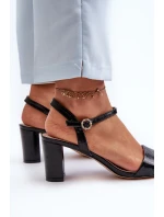 Sandały Na Słupku Czarne Glindra Sandały Na Słupku Czarne Glindra