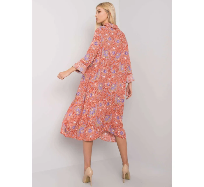 Šaty EM SK tmavě oranžová model 16175328 - FPrice Šaty EM SK tmavě oranžová model 16175328 - FPrice