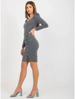 Dámske šaty EM SK HW 20 317 .08 tmavo šedá - FPrice