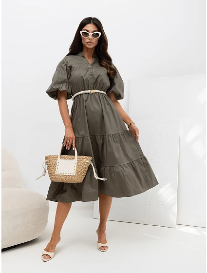 Sukienka MI SK model 22161247 khaki - FPrice