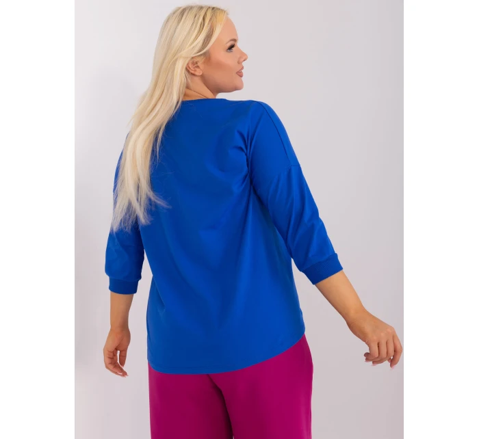Blúzka RV BZ 9446.39 kobaltovo modrá Blúzka RV BZ 9446.39 kobaltovo modrá