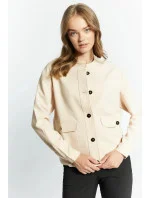 Dámská elegantní mikina s knoflíky model 18991010 Béžová - Monnari