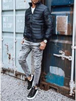 Pánská přechodná bunda prošívaná tmavě modrá Dstreet model 21963667 - FashionStreet