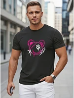 Tshirt męski bawełniany z nadrukiem w stylu czarny model 22278464 - FashionStreet Tshirt męski bawełniany z nadrukiem w stylu czarny model 22278464 - FashionStreet