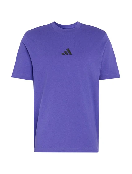 Pánské tričko Essentials Small Logo Single Jersey fialové model 22348373 - ADIDAS